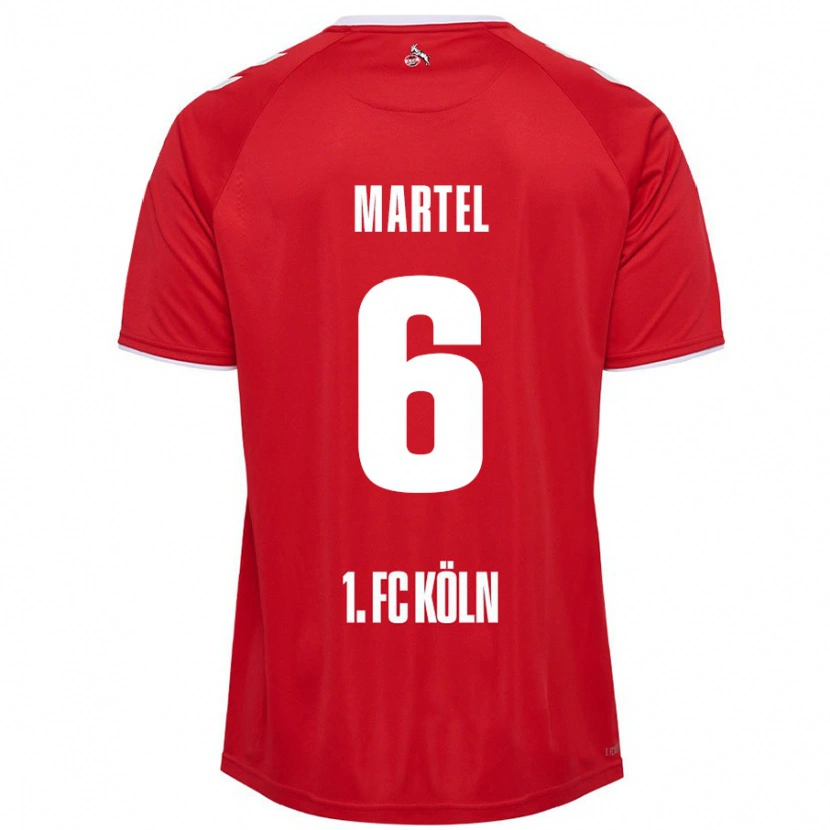 Danxen Dámské Eric Martel #6 Červená Bílá Daleko Hráčské Dresy 2024/25 Dres