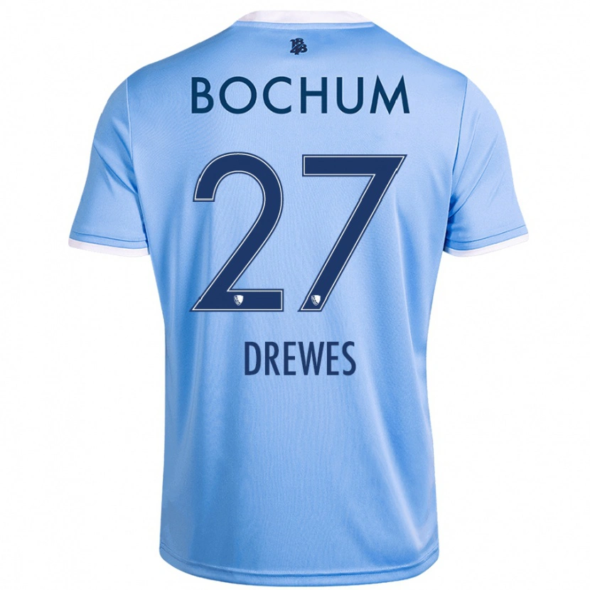 Danxen Dámské Patrick Drewes #27 Nebesky Modrá Daleko Hráčské Dresy 2024/25 Dres