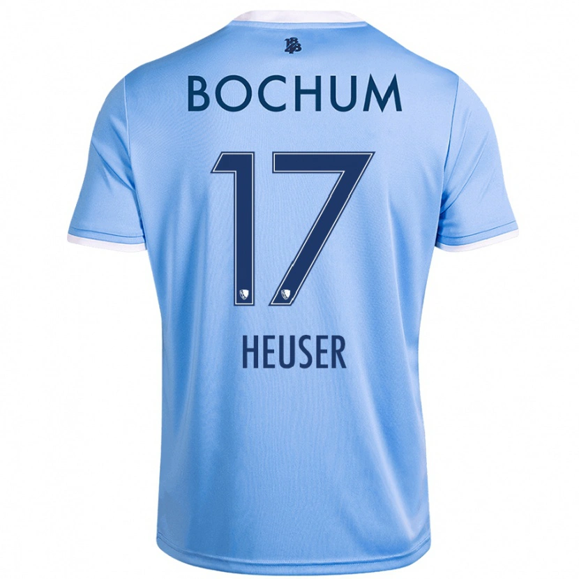 Danxen Dámské Ben Heuser #17 Nebesky Modrá Daleko Hráčské Dresy 2024/25 Dres