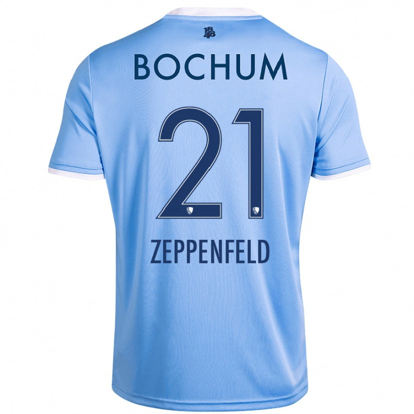 Danxen Dámské Paul Zeppenfeld #21 Nebesky Modrá Daleko Hráčské Dresy 2024/25 Dres