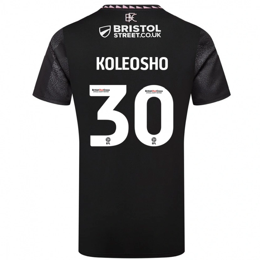 Danxen Dámské Luca Koleosho #30 Černý Daleko Hráčské Dresy 2024/25 Dres