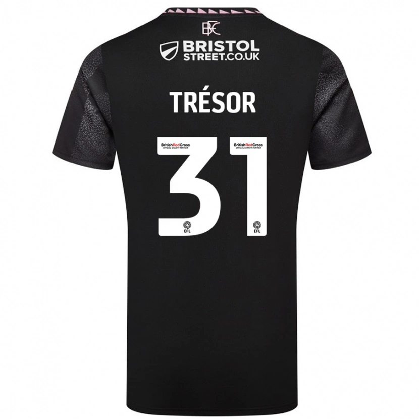 Danxen Dámské Mike Trésor #31 Černý Daleko Hráčské Dresy 2024/25 Dres