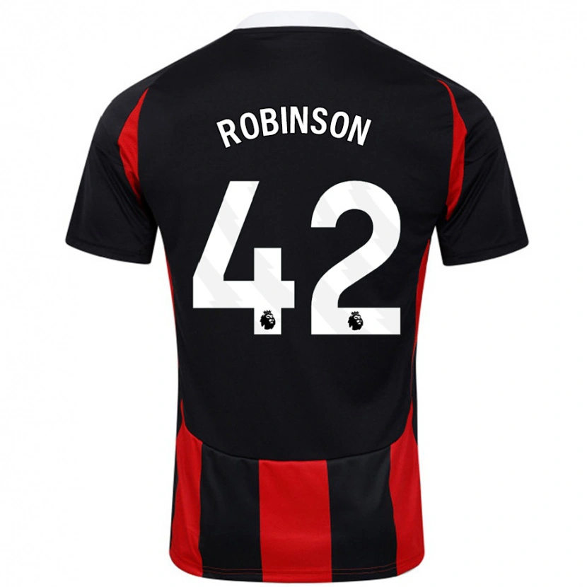Danxen Dámské Charlie Robinson #42 Černá Červená Daleko Hráčské Dresy 2024/25 Dres