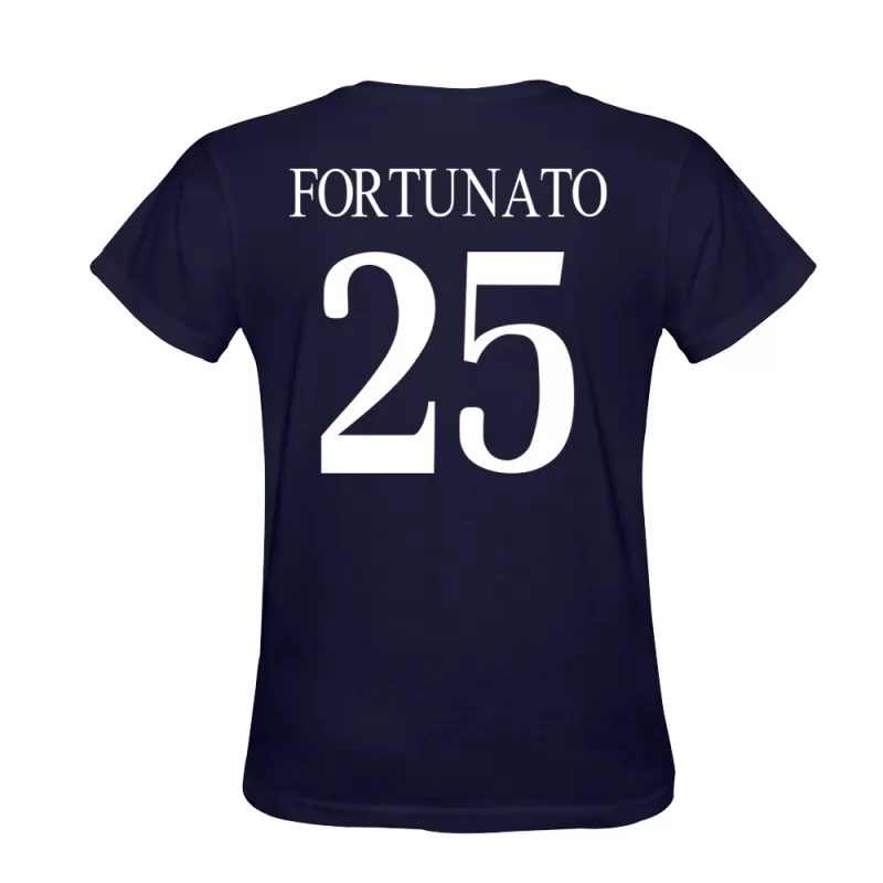 Pánské Jacopo Fortunato #25 Tmavě Modrá Dresy Dres Trička Design