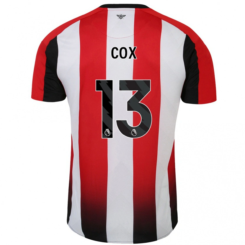 Danxen Dětské Matthew Cox #13 Červená Bílá Domů Hráčské Dresy 2024/25 Dres