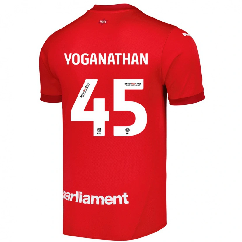 Danxen Dětské Vimal Yoganathan #45 Červený Domů Hráčské Dresy 2024/25 Dres