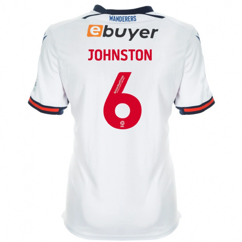 Danxen Dětské George Johnston #6 Bílý Domů Hráčské Dresy 2024/25 Dres