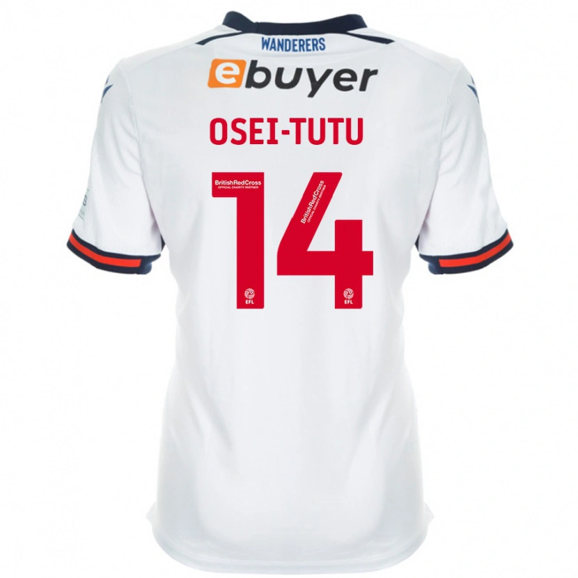 Danxen Dětské Jordi Osei-Tutu #14 Bílý Domů Hráčské Dresy 2024/25 Dres