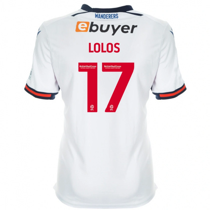 Danxen Dětské Klaidi Lolos #17 Bílý Domů Hráčské Dresy 2024/25 Dres