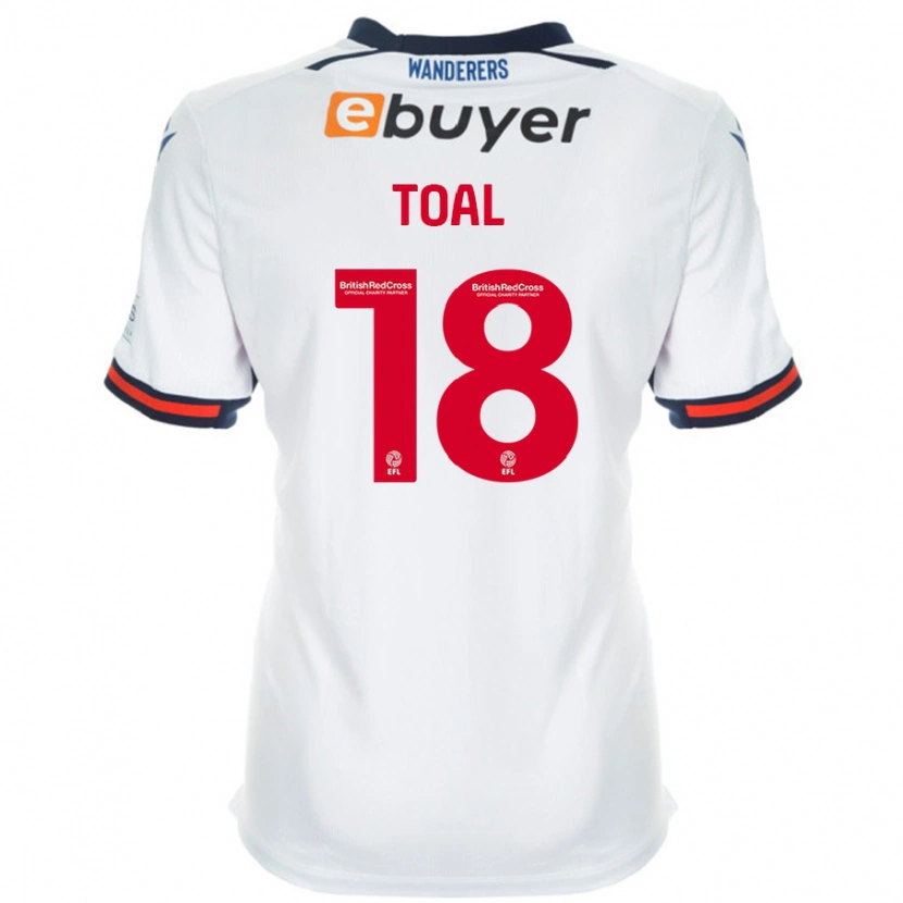Danxen Dětské Eoin Toal #18 Bílý Domů Hráčské Dresy 2024/25 Dres
