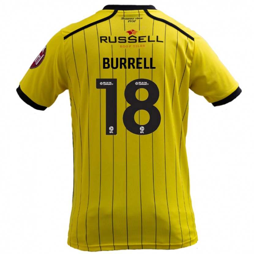 Danxen Dětské Rumarn Burrell #18 Žluť Domů Hráčské Dresy 2024/25 Dres