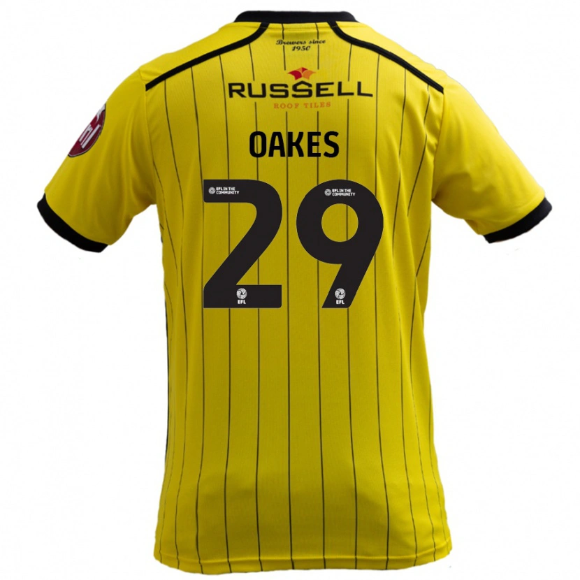 Danxen Dětské Toby Oakes #29 Žluť Domů Hráčské Dresy 2024/25 Dres