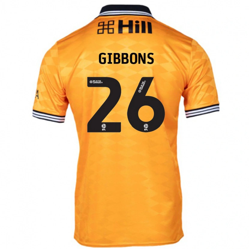 Danxen Dětské James Gibbons #26 Pomerančový Domů Hráčské Dresy 2024/25 Dres
