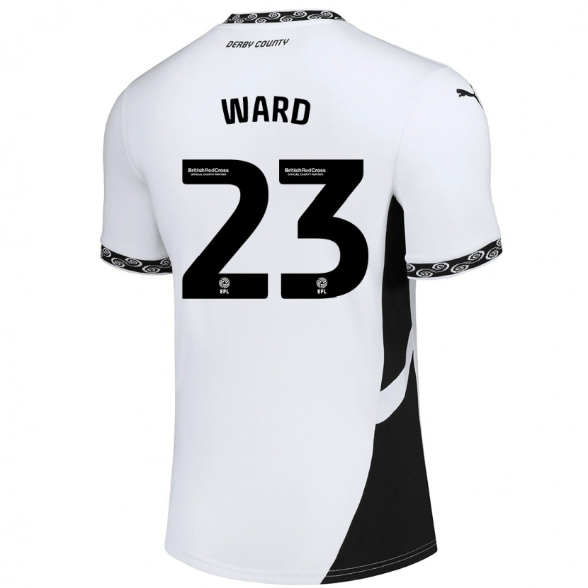 Danxen Dětské Joe Ward #23 Bílá Černá Domů Hráčské Dresy 2024/25 Dres