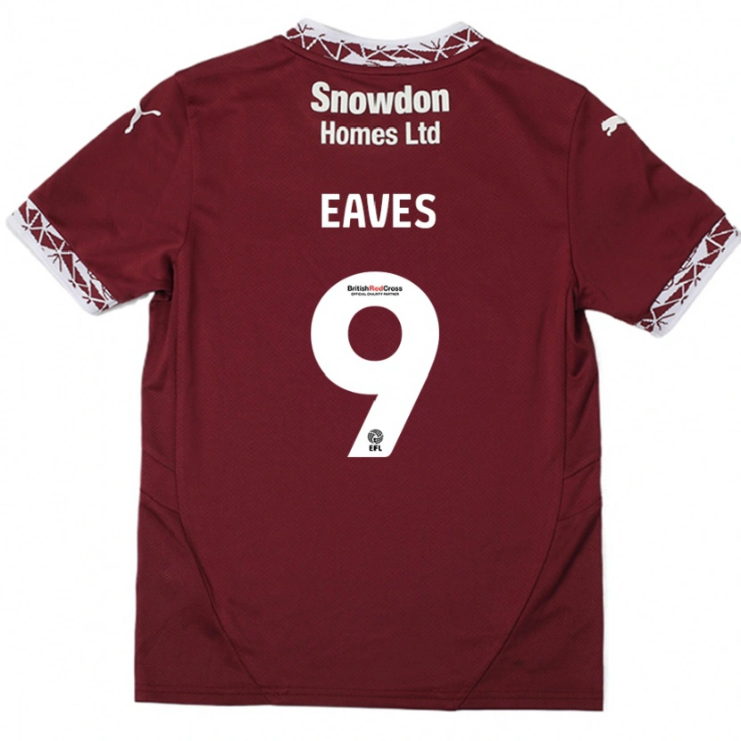 Danxen Dětské Tom Eaves #9 Burgundské Domů Hráčské Dresy 2024/25 Dres