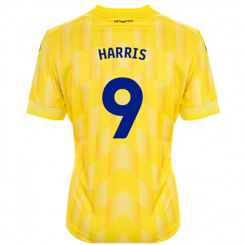 Danxen Dětské Mark Harris #9 Žluť Domů Hráčské Dresy 2024/25 Dres