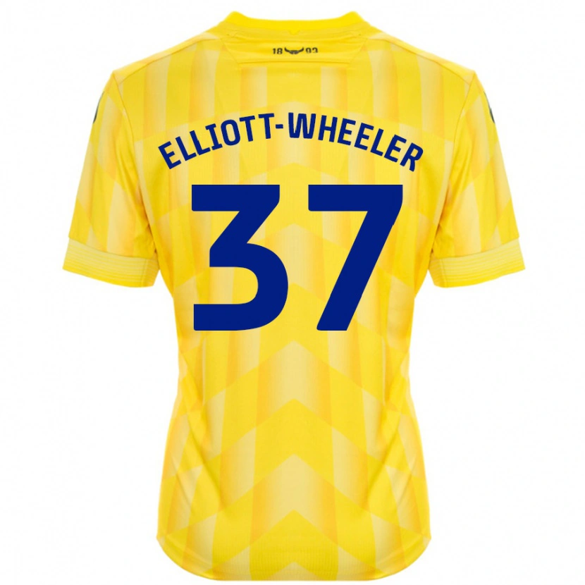 Danxen Dětské Aidan Elliott-Wheeler #37 Žluť Domů Hráčské Dresy 2024/25 Dres
