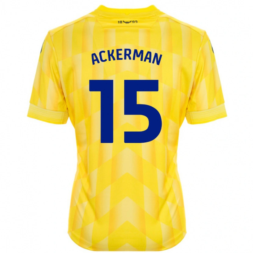 Danxen Dětské Daisy Ackerman #15 Žluť Domů Hráčské Dresy 2024/25 Dres