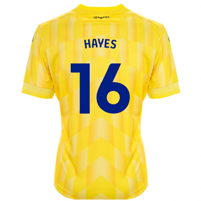 Danxen Dětské Georgia Hayes #16 Žluť Domů Hráčské Dresy 2024/25 Dres