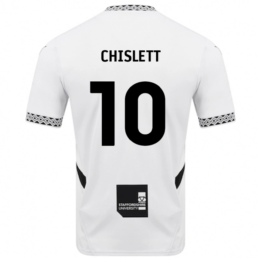 Danxen Dětské Ethan Chislett #10 Bílý Domů Hráčské Dresy 2024/25 Dres