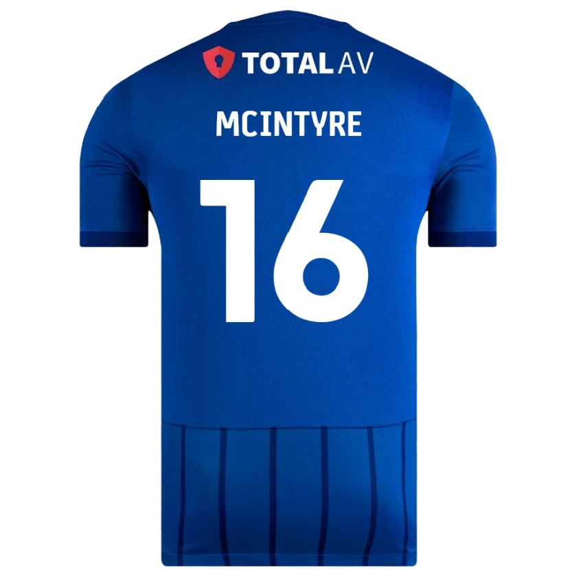 Danxen Dětské Tom Mcintyre #16 Modrý Domů Hráčské Dresy 2024/25 Dres