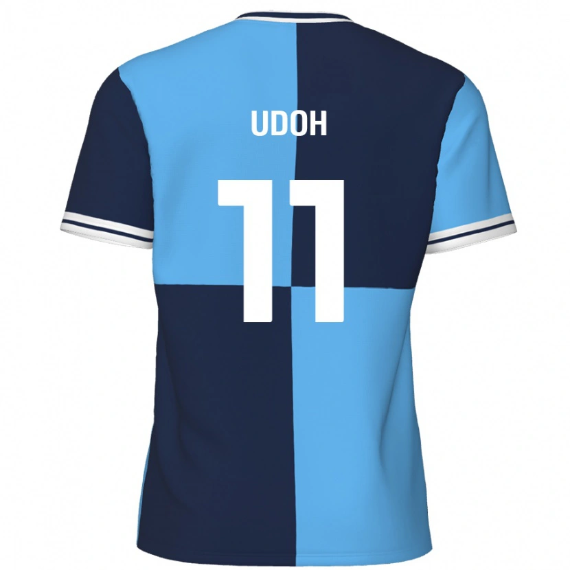 Danxen Dětské Daniel Udoh #11 Nebeská Modrá Tmavě Modrá Domů Hráčské Dresy 2024/25 Dres