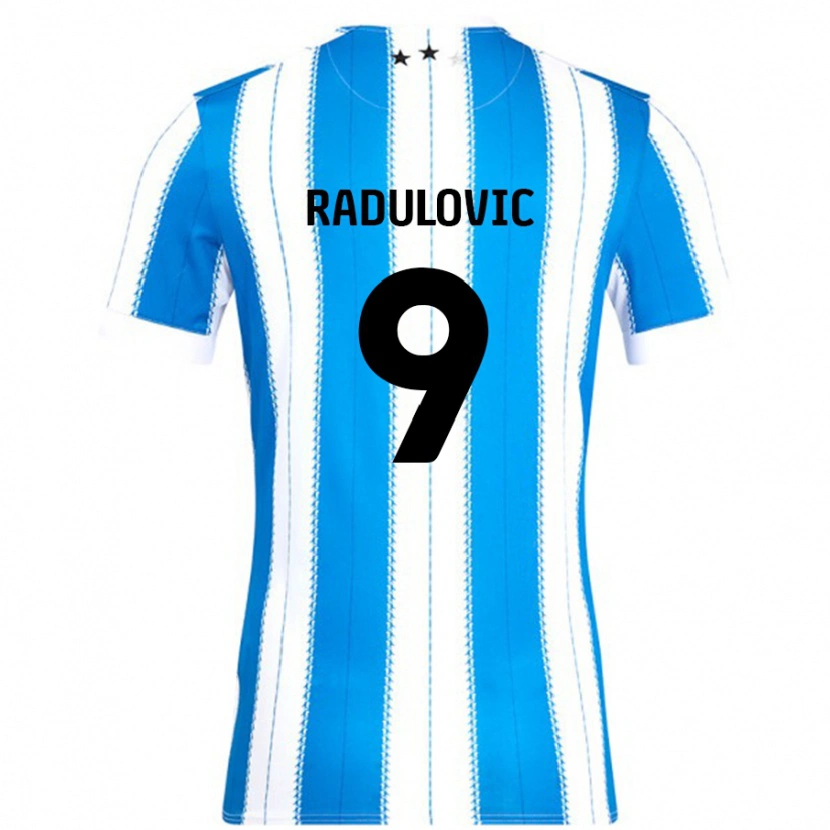 Danxen Dětské Bojan Radulovic #9 Modrá Bílá Domů Hráčské Dresy 2024/25 Dres