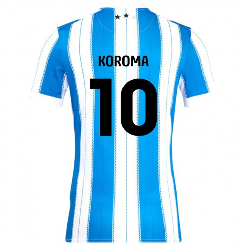 Danxen Dětské Josh Koroma #10 Modrá Bílá Domů Hráčské Dresy 2024/25 Dres