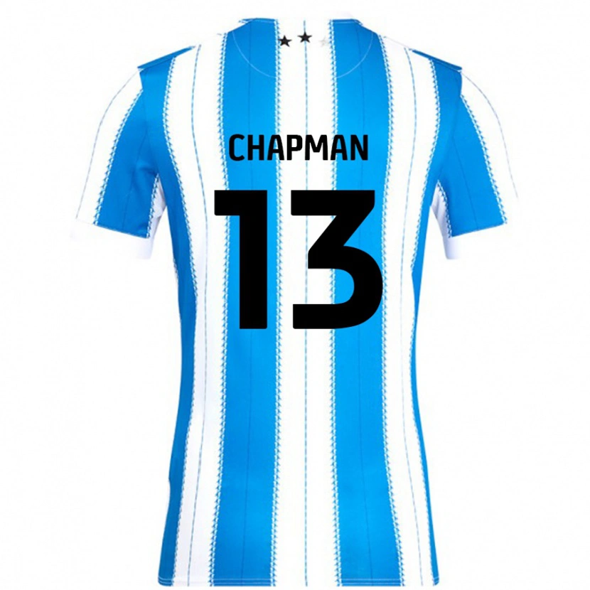 Danxen Dětské Jacob Chapman #13 Modrá Bílá Domů Hráčské Dresy 2024/25 Dres