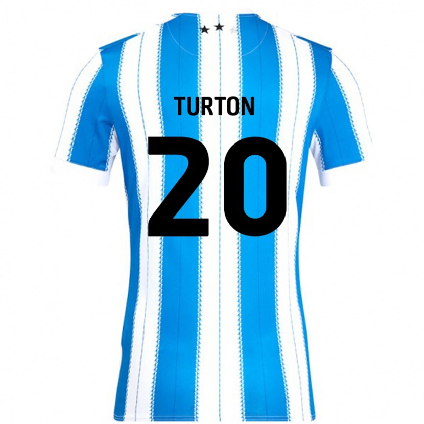Danxen Dětské Ollie Turton #20 Modrá Bílá Domů Hráčské Dresy 2024/25 Dres