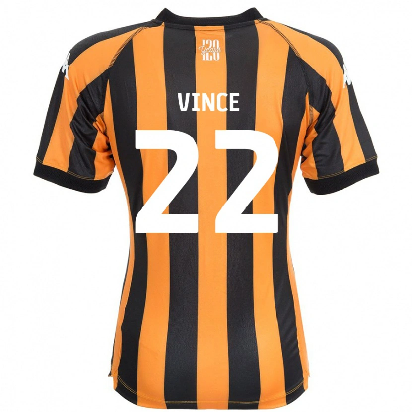 Danxen Dětské Anna Vince #22 Černá Ambra Domů Hráčské Dresy 2024/25 Dres