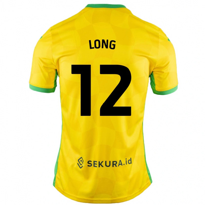 Danxen Dětské George Long #12 Žlutá Zelená Domů Hráčské Dresy 2024/25 Dres