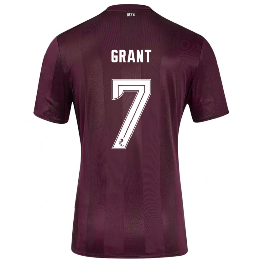 Danxen Dětské Jorge Grant #7 Burgundské Domů Hráčské Dresy 2024/25 Dres