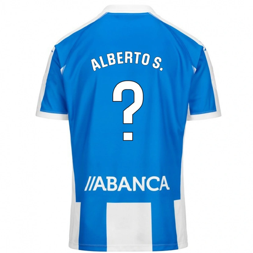 Danxen Dětské Alberto Sánchez #0 Modrá Bílá Domů Hráčské Dresy 2024/25 Dres