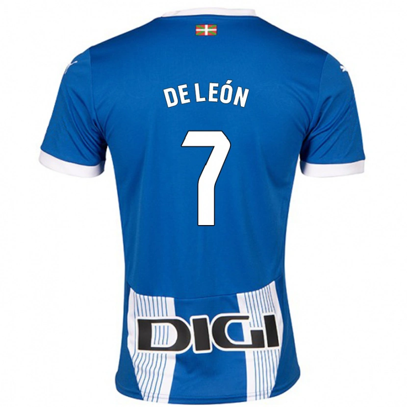 Danxen Dětské José De León #7 Modrý Domů Hráčské Dresy 2024/25 Dres