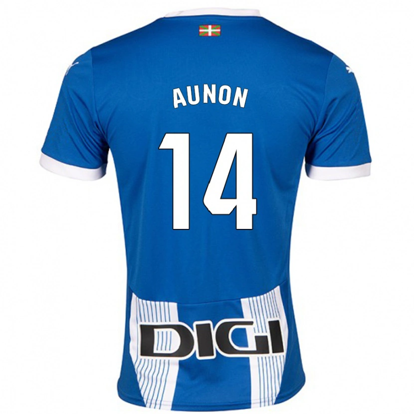 Danxen Dětské Cristina Auñón #14 Modrý Domů Hráčské Dresy 2024/25 Dres