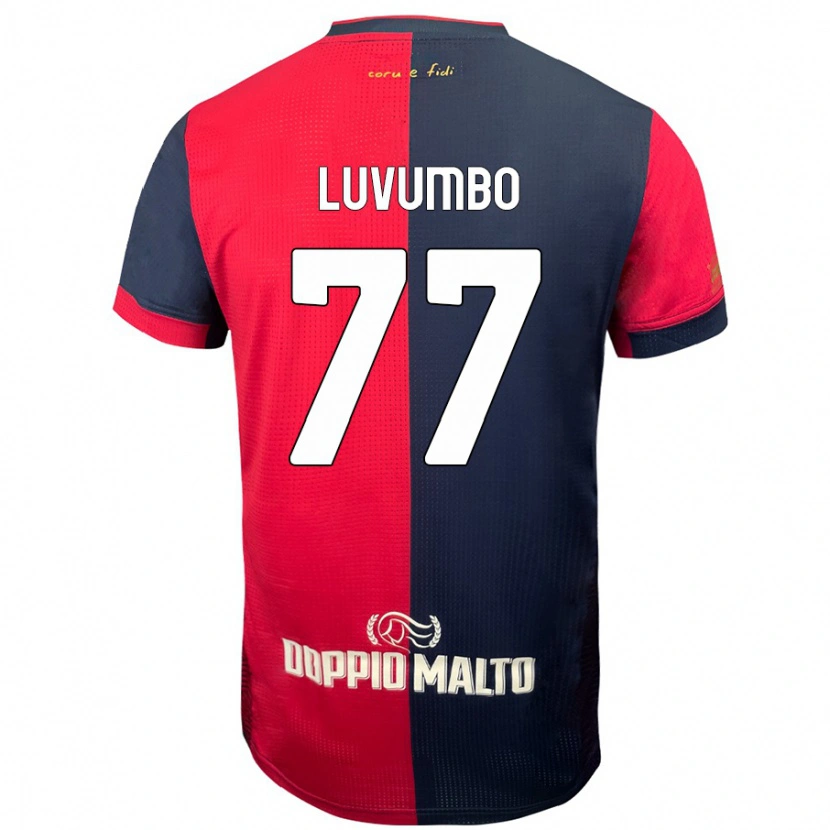 Danxen Dětské Zito Luvumbo #77 Červená Tmavší Modrá Domů Hráčské Dresy 2024/25 Dres