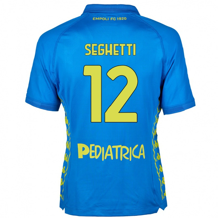 Danxen Dětské Jacopo Seghetti #12 Modrý Domů Hráčské Dresy 2024/25 Dres