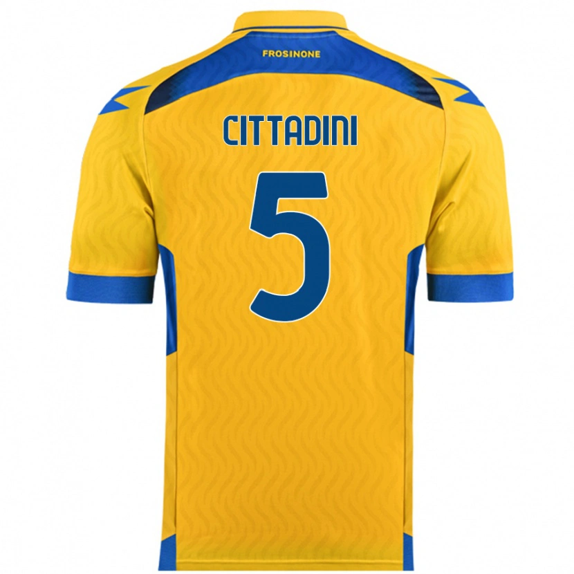 Danxen Dětské Giorgio Cittadini #5 Žluť Domů Hráčské Dresy 2024/25 Dres