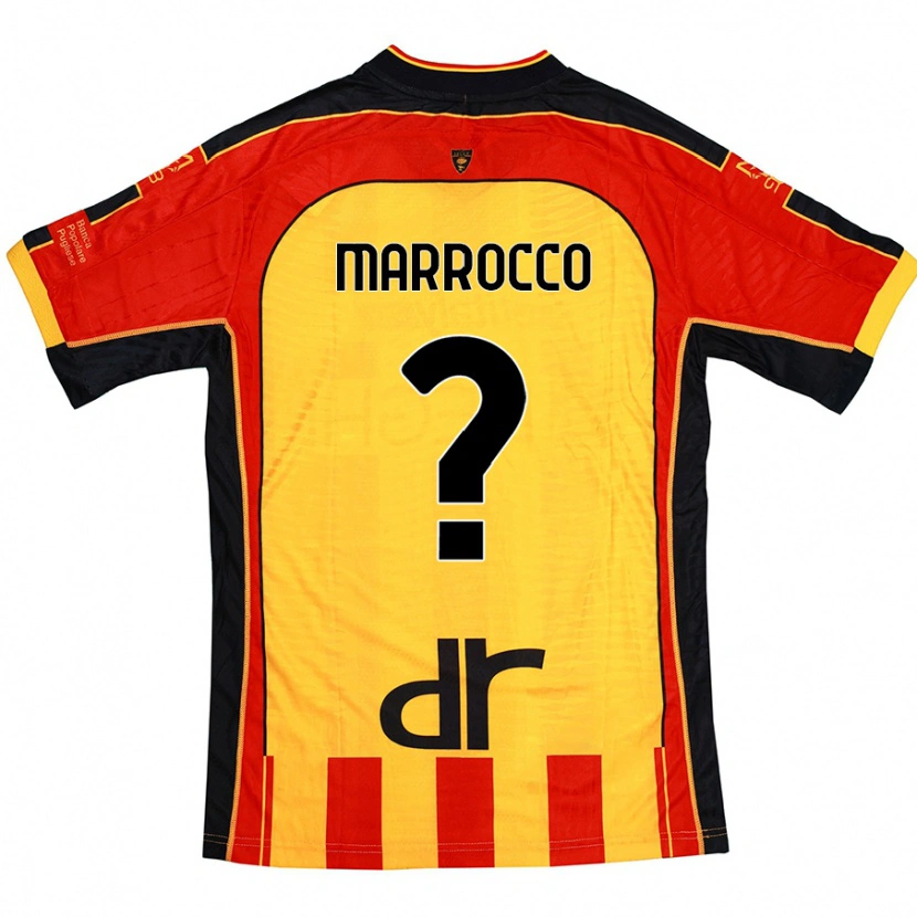 Danxen Dětské Iacopo Marrocco #0 Žlutá Červená Domů Hráčské Dresy 2024/25 Dres