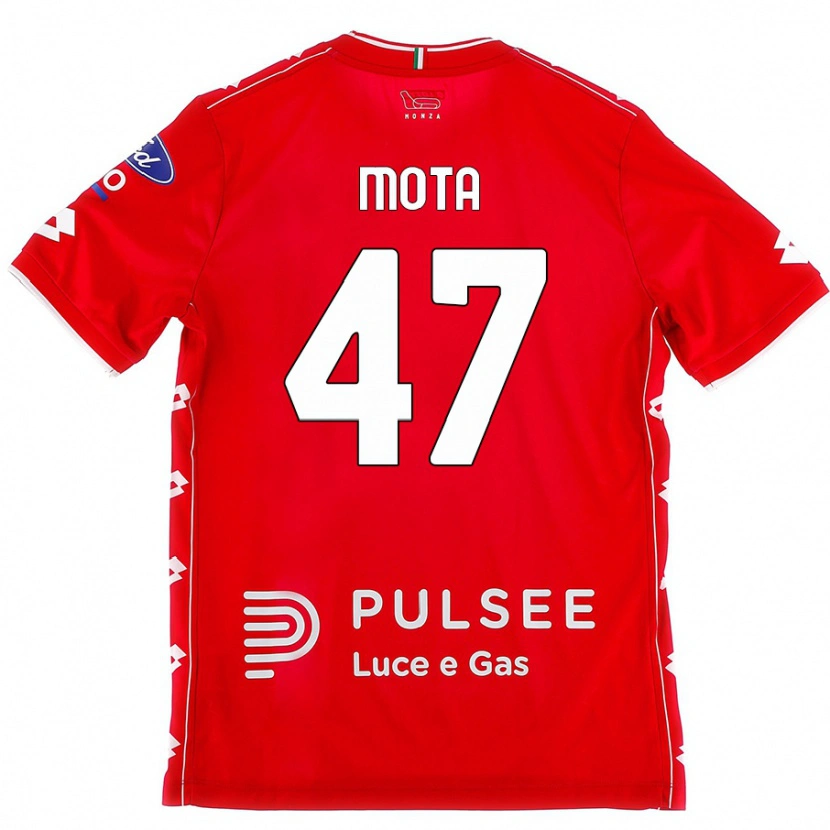 Danxen Dětské Dany Mota #47 Červená Bílá Domů Hráčské Dresy 2024/25 Dres