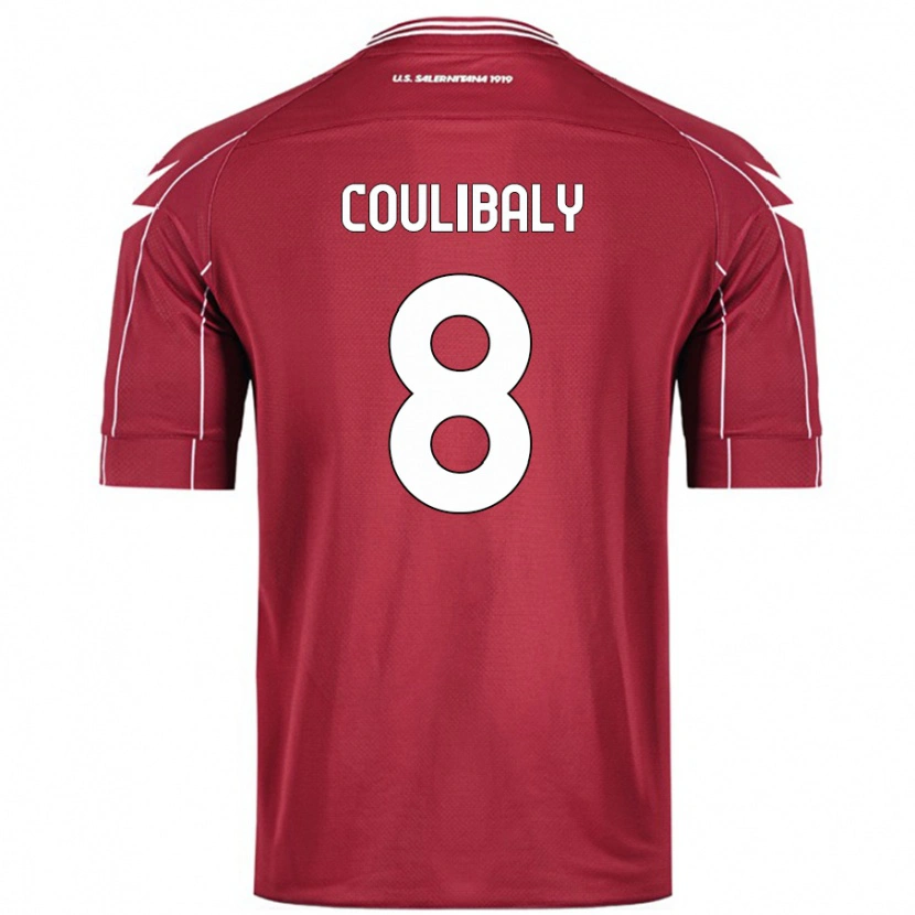 Danxen Dětské Mamadou Coulibaly #8 Burgundské Domů Hráčské Dresy 2024/25 Dres