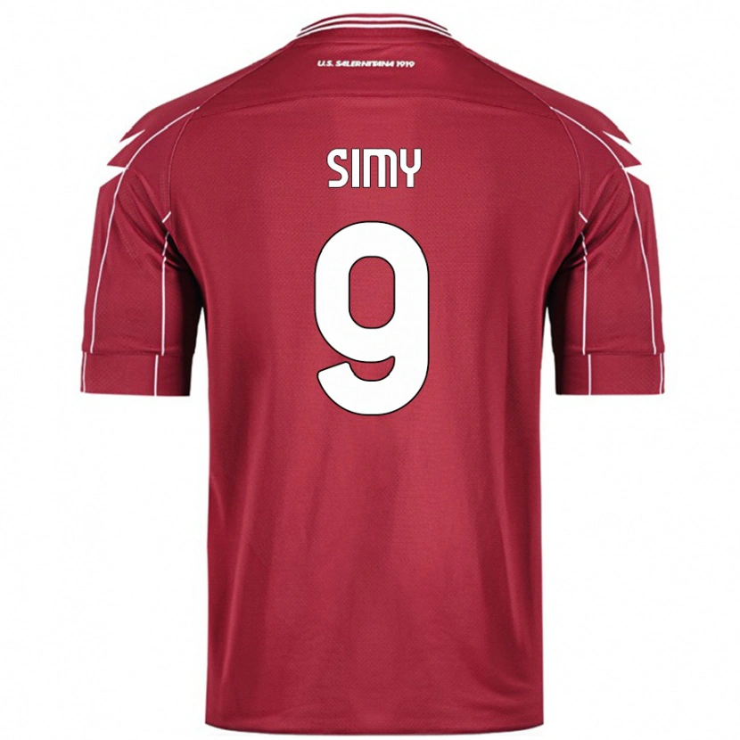 Danxen Dětské Simy #9 Burgundské Domů Hráčské Dresy 2024/25 Dres