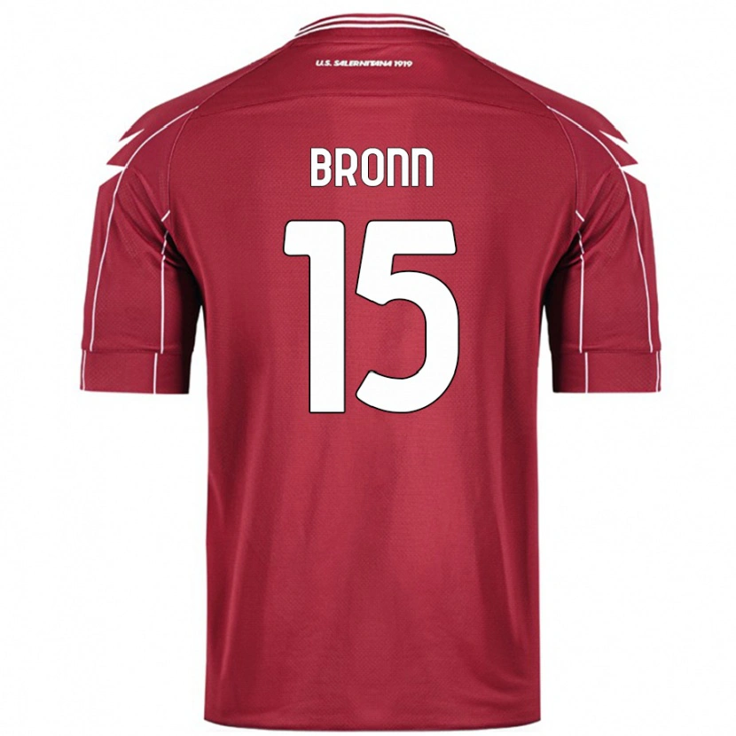 Danxen Dětské Dylan Bronn #15 Burgundské Domů Hráčské Dresy 2024/25 Dres