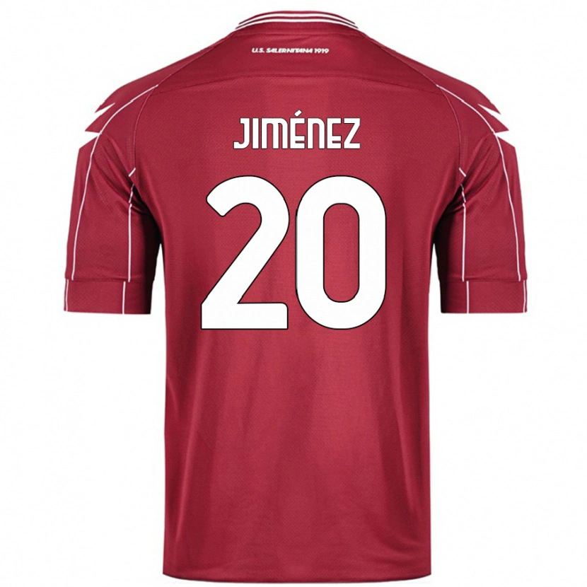 Danxen Dětské Kaleb Jiménez #20 Burgundské Domů Hráčské Dresy 2024/25 Dres