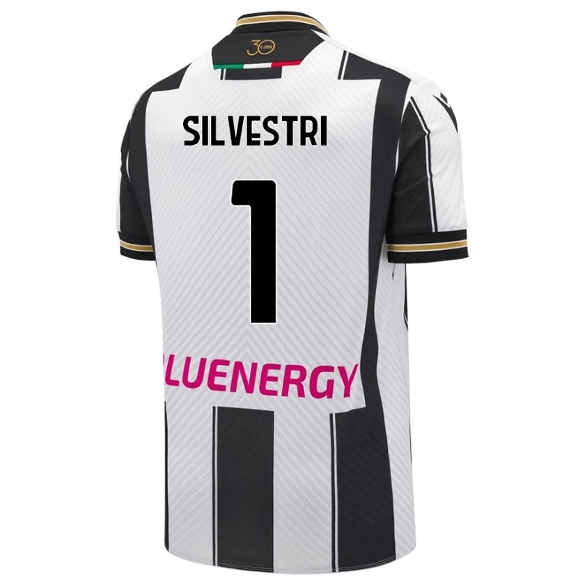 Danxen Dětské Marco Silvestri #1 Bílá Černá Domů Hráčské Dresy 2024/25 Dres