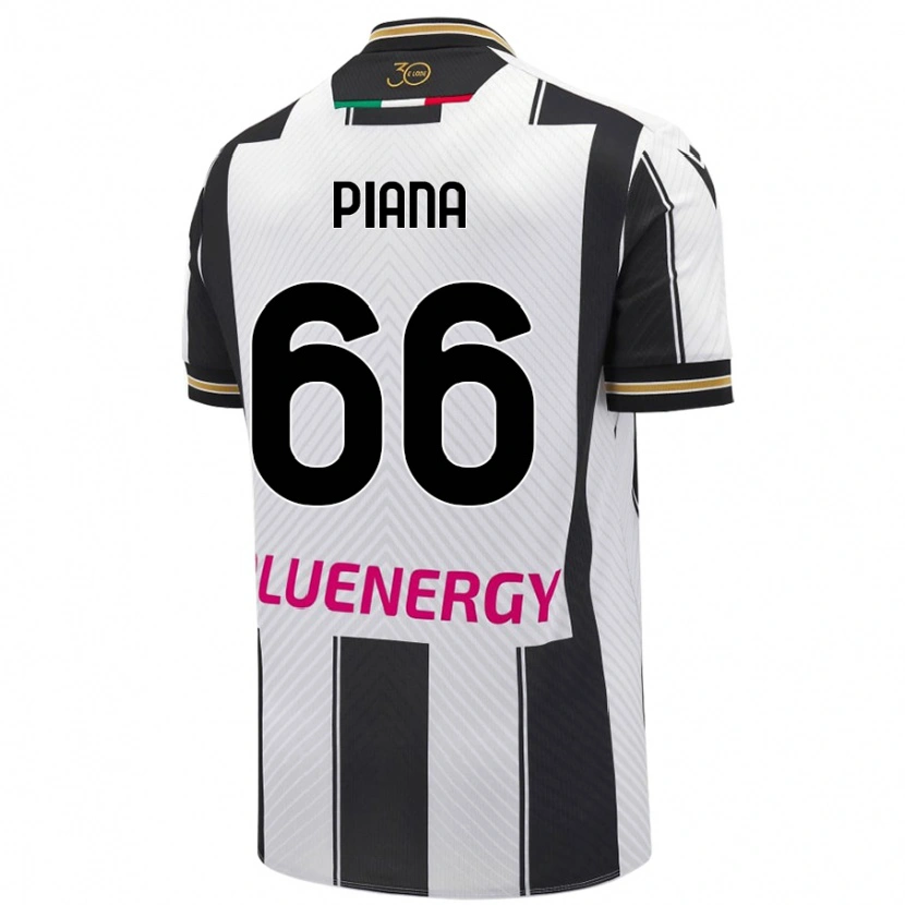 Danxen Dětské Edoardo Piana #66 Bílá Černá Domů Hráčské Dresy 2024/25 Dres