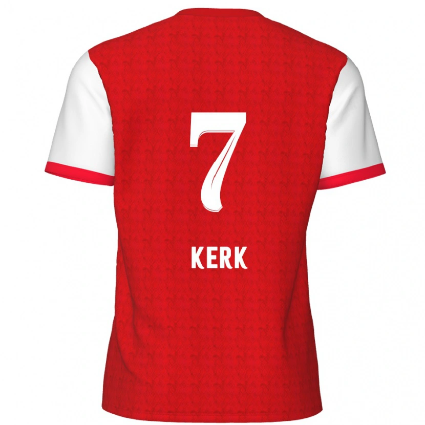 Danxen Dětské Gyrano Kerk #7 Červená Bílá Domů Hráčské Dresy 2024/25 Dres