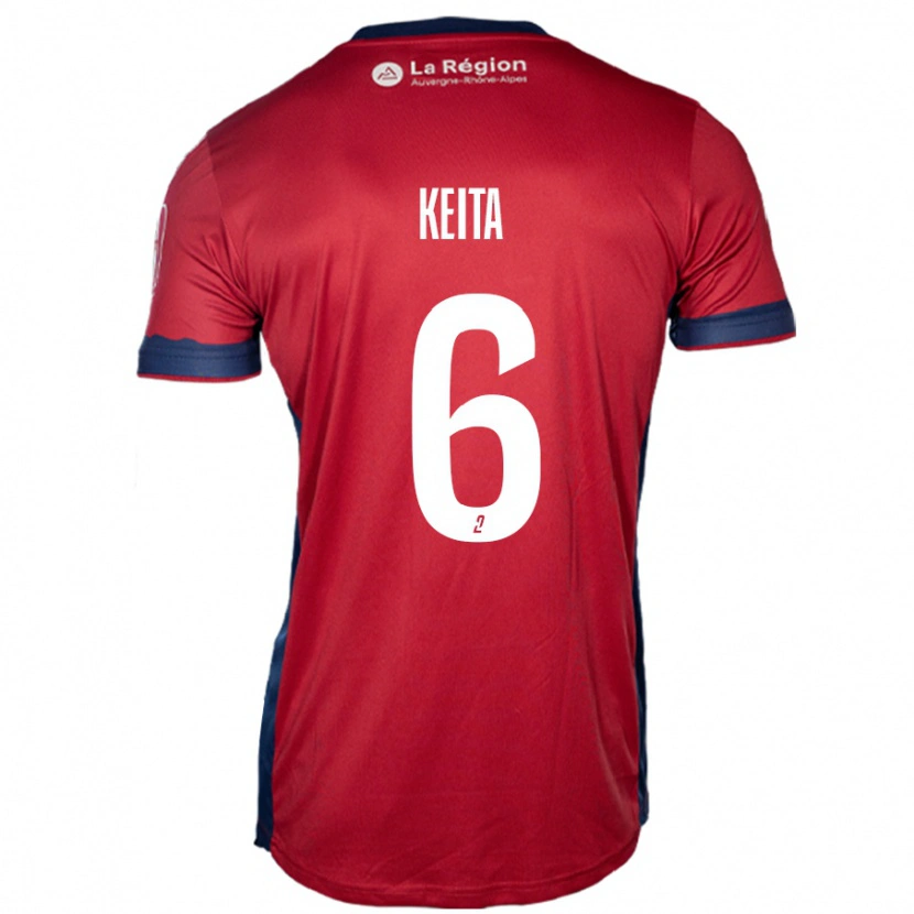 Danxen Dětské Habib Keïta #6 Světle Vínová Domů Hráčské Dresy 2024/25 Dres