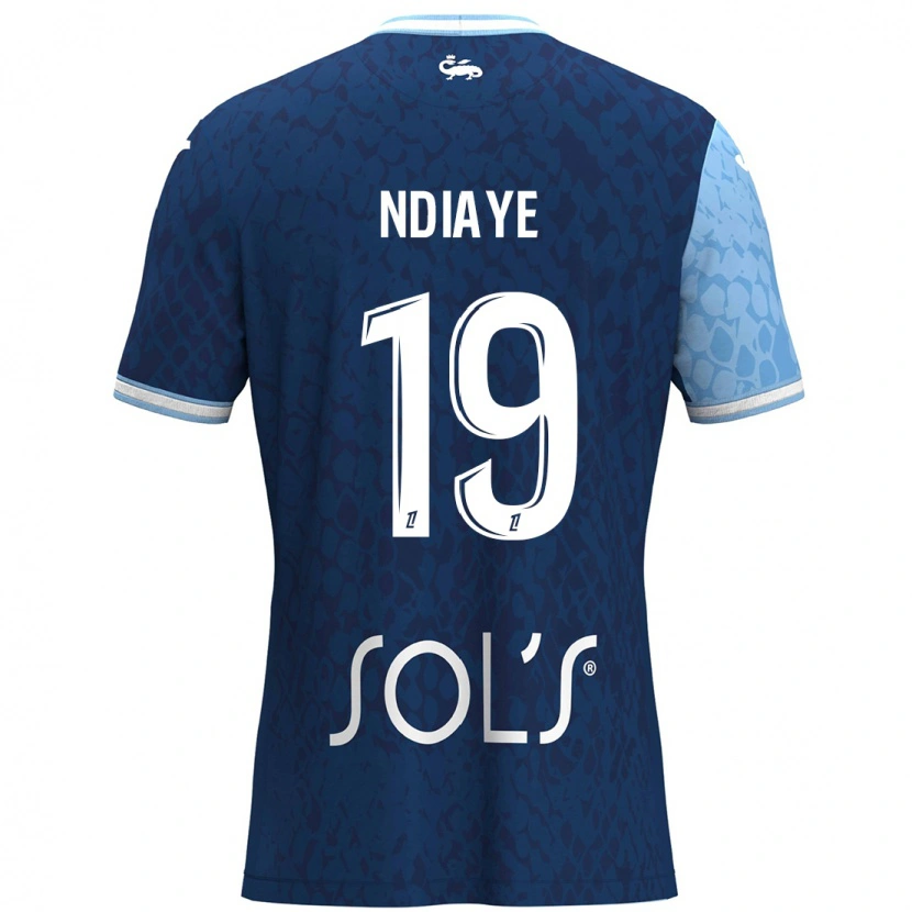 Danxen Dětské Rassoul Ndiaye #19 Nebeská Modrá Tmavě Modrá Domů Hráčské Dresy 2024/25 Dres
